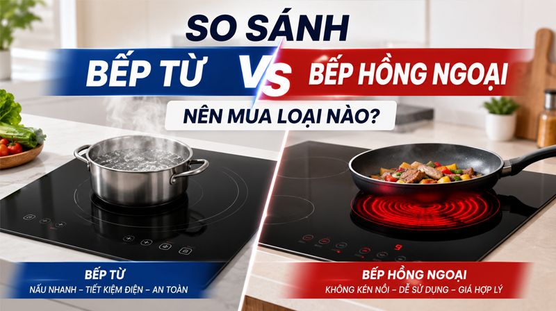 So sánh bếp từ vs bếp hồng ngoại – Nên mua loại nào? 2 img bep tu vs bep hong ngoai